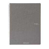 Maxiquaderno EcoQua original - spiralato - A4 - 90 gr - 1 rigo - 70 fogli - antracite - conf. 5 pezzi - Fabriano - 19290201 - 8001348215745 - DMwebShop
