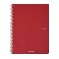 Maxiquaderno EcoQua original - spiralato - A4 - 90 gr - 1 rigo - 70 fogli - rosso scuro - conf. 5 pezzi - Fabriano - 19290203 - 8001348215769 - DMwebShop