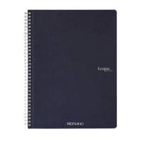Maxiquaderno EcoQua original - spiralato - A4 - 90 gr - 1 rigo - 70 fogli - blu scuro - conf. 5 pezzi - Fabriano - 19290204 - 8001348215776 - DMwebShop