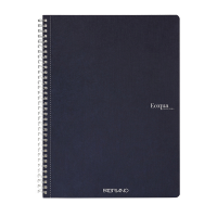 Maxiquaderno EcoQua original - spiralato - A4 - 90 gr - 1 rigo - 70 fogli - blu scuro - conf. 5 pezzi - Fabriano - 19290204 - 8001348215776 - DMwebShop