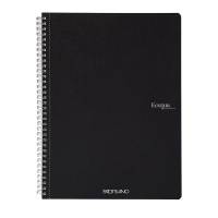 Maxiquaderno EcoQua original - spiralato - A4 - 90 gr - 1 rigo - 70 fogli - nero - conf. 5 pezzi - Fabriano - 19290209 - 8001348215820 - DMwebShop