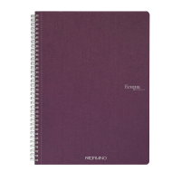 Maxiquaderno EcoQua original - spiralato - A4 - 90 gr - 1 rigo - 70 fogli - vino - conf. 5 pezzi - Fabriano - 19290212 - 8001348215851 - DMwebShop