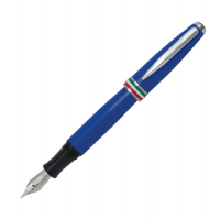Penna stilografica Aldo Domani - punta M - fusto azzurro italia - Monteverde - J059733 - 080333597330 - DMwebShop