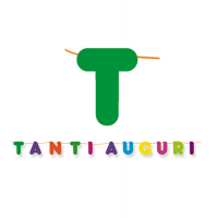 Festone Tanti Auguri - in cartoncino - 6 mt - Big Party - 60874 - DMwebShop
