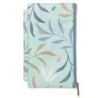 Pochette Botanical - per organiser - con zip - f.to A5 - Personal - menta - Filofax - 132817 - 5059145482955 - DMwebShop