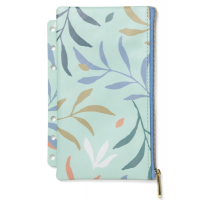 Pochette Botanical - per organiser - con zip - f.to A5 - Personal - menta - Filofax - 132817 - 5059145482955 - DMwebShop