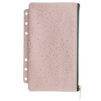 Pochette Confetti - per organiser - con zip - f.to A5 - Personal - rosa - Filofax - 132709 - 5059145462490 - DMwebShop
