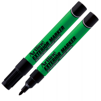 Marcatore permanente - per esterni - punta tonda - 1,5 mm - nero - Artline - AEXM/N - 4549441006333 - DMwebShop