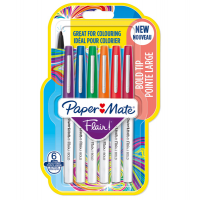 Pennarello Flair Nylon - colori assortiti Bold - conf. 6 pezzi - Papermate - 2138472 - DMwebShop