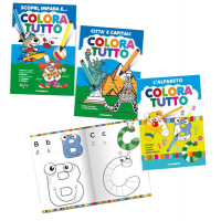 Album da colorare alfabeto capitali - 24 facciate per bimbo - conf. 6 pezzi - Blasetti - 7701 - 8007758177017 - DMwebShop