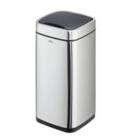 Cestino no touch con sensore 27 x 27 x 57 cm 21 lt argento metallizzato - 26230