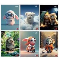 Maxiquaderno Cute fantasia A4,40,2 fogli 80 gr 4 mm - 26360