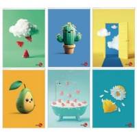 Maxiquaderno Vibes fantasia A4,40,2 fogli 80 gr 5 mm - 26390