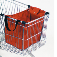 Borsa Eco Bag Magnum - TNT - per carrelli - con ganci - 40 x 36 x 26 cm - rosso - Berni Group - 33/1 rosso - DMwebShop