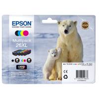 Multipack Cartuccia ink - 26Xl - C-M-Y-K - C-M-Y 9,7 ml cad - K 12,2 ml - Epson - C13T26364010 - 8715946519883 - DMwebShop