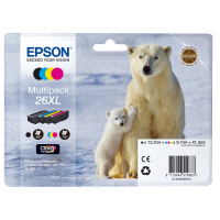 Multipack Cartuccia ink - 26Xl - C-M-Y-K - C-M-Y 9,7 ml cad - K 12,2 ml - Epson - C13T26364010 - 8715946519883 - DMwebShop
