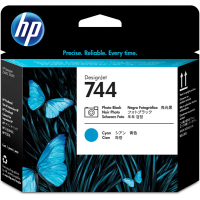 Testina - 744 - nero fotografico-ciano - 4 ml-cad - Hp - F9J86A - 725184104497 - DMwebShop