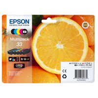 Confezione Cartuccia ink - 33 - C-M-Y-K-K PH - C-M-Y-K PH 4,5 ml cad - K 6,4 ml - Epson - C13T33374011 - 8715946645278 - DMwebShop