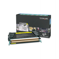 Toner - giallo - Return program - 6000 pagine - Lexmark - C734A1YG - 734646047586 - DMwebShop