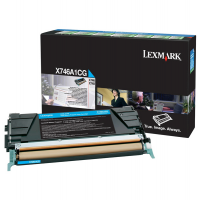 Toner - ciano - Return program - 7000 pagine - Lexmark - X746A1CG - 734646346610 - DMwebShop