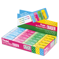 Mini gomma Hi Polymer - colori assortiti - display 48 pezzi - Pentel - ZEH-05CM - 4711577033105 - DMwebShop