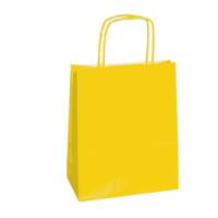 Shopper Twisted maniglie cordino 45 x 15 x 50 cm carta kraft giallo - 8319