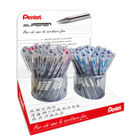 Penna a sfera Super B - colori assortiti (blu-rosso-nero) - expo 96 pezzi - Pentel - 0100972 - 8006935009721 - DMwebShop