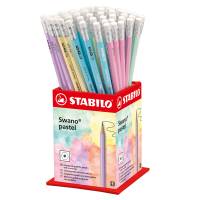Matita Swano Pastel - grafite - HB - colori assortiti - expo 72 pezzi - Stabilo - 4908/72-HB - 4006381553681 - DMwebShop