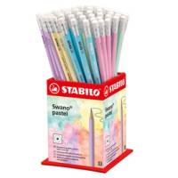 Matita Swano Pastel - grafite - HB - colori assortiti - expo 72 pezzi - Stabilo - 4908/72-HB - 4006381553681 - DMwebShop