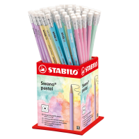 Matita Swano Pastel - grafite - HB - colori assortiti - expo 72 pezzi - Stabilo - 4908/72-HB - 4006381553681 - DMwebShop