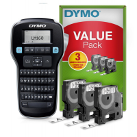Promo pack etichettatrice Label Manager 160 - 3 nastri D1 12 mm - nero - bianco inclusi - Dymo