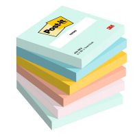 Blocco - 654-BEA - 76 x 76 mm - colori Beachside - 100 fogli - conf. 6 pezzi - Post-it - 7100259201 - 4054596926103 - DMwebShop