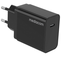 Caricatore da muro - 30 W - porta USB Type-C - Mediacom - MD-A130 - 8028153118245 - DMwebShop