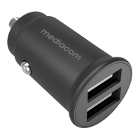 Alimentatore car charger con 2 porte USB - Mediacom - MD-A160 - 8028153120934 - DMwebShop