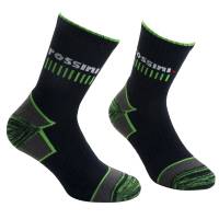 Calze da tennis Livigno - taglie 36-39 - blu-verde - conf. 2 pezzi - Rossini - HH0816539 - 8011513102947 - DMwebShop