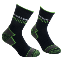Calze da tennis Livigno - taglie 36-39 - blu-verde - conf. 2 pezzi - Rossini - HH0816539 - 8011513102947 - DMwebShop