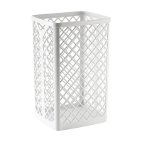 Cestino gettacarta 510 bianco listellato capacita' - 35 lt - Mar Plast - A51001 - 8020090000379 - DMwebShop
