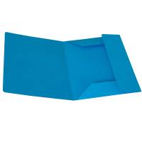 Cartellina 3 lembi 200 gr cartoncino bristol azzurro Starline - 520