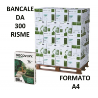 Carta Discovery 75 - A4 - 75 gr - bianca - conf. 500 fogli (bancale da 300 risme) - Discovery75A4 - 5602024083271 - DMwebShop