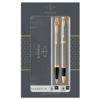 Gift Set Sfera M + roller a sfera IM Brushed metal GT - Parker - 2093217 - 3026980932176 - DMwebShop