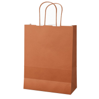 Shopper Twisted carta kraft - 18 x 8 x 24 cm - terracotta - conf. 25 pezzi - Mainetti Bags - 087998 - 8029307087998 - DMwebShop