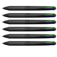 Astuccio penne a sfera All Black - punta 1 mm - 4 colori - conf. 6 pezzi - Osama - OW 84005713 - 8059484005713 - DMwebShop