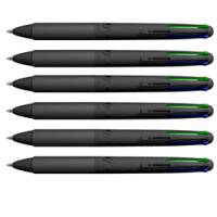 Astuccio penne a sfera All Black - punta 1 mm - 4 colori - conf. 6 pezzi - Osama - OW 84005713 - 8059484005713 - DMwebShop