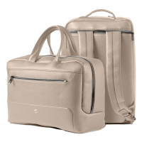 Borsa zainabile bi-bag Gate Trended - 42 x 28 x 14 cm - ecopelle - ghiaccio - InTempo - 9235GAT21 - 8029221835446 - DMwebShop