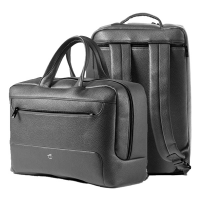 Borsa zainabile bi-bag Gate Trended - 42 x 28 x 14 cm - ecopelle - nero - InTempo - 9235GAT34 - 8029221835477 - DMwebShop