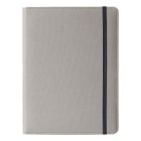 Portablocco Meet - con elastico - 31 x 25 x 1,4 cm - grigio - In Tempo 8245MT22