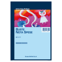 Blocco buste nota spese - staccabili - 23 x 16 cm - conf. 25 buste - Data Ufficio - 666600000 - 18008842588976 - DMwebShop