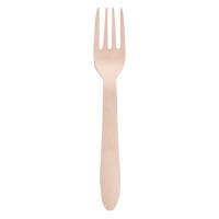 Forchetta monouso in legno - 16,5 cm - conf. 100 pezzi - Signor Bio - WCF100BIO100C - 8055715783603 - DMwebShop