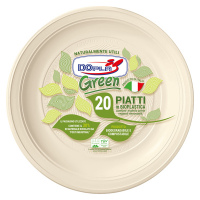Piatti frutta biodegradabili - Mater-Bi - Ø 170 mm - avorio - conf. 20 pezzi - Dopla - 45027 - 8005090020213 - DMwebShop
