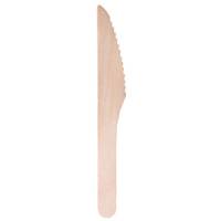 Coltello monouso in legno - 16 cm - conf. 100 pezzi - Signor Bio - WCK001BIO100B - 8055715780664 - DMwebShop